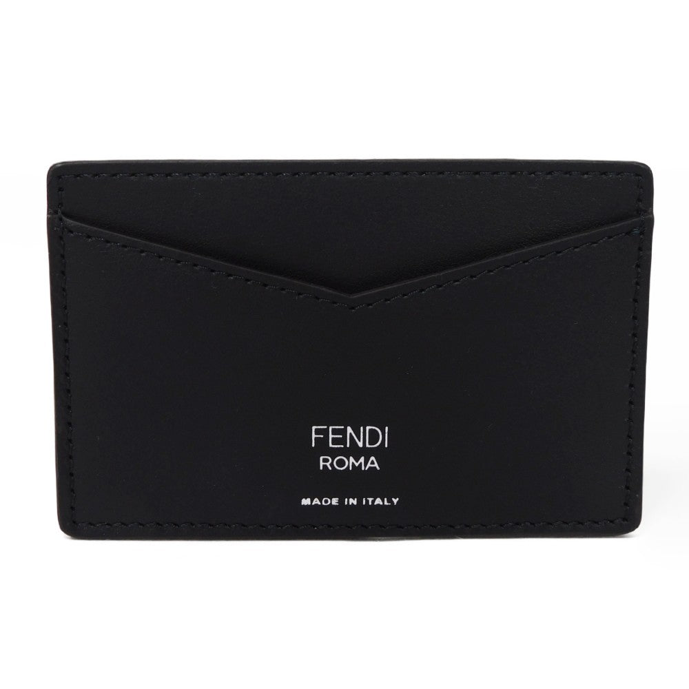 FENDI Card Case 7AR911 AI99 F077B fabric khaki Zucca FF Jacquard Pass Case