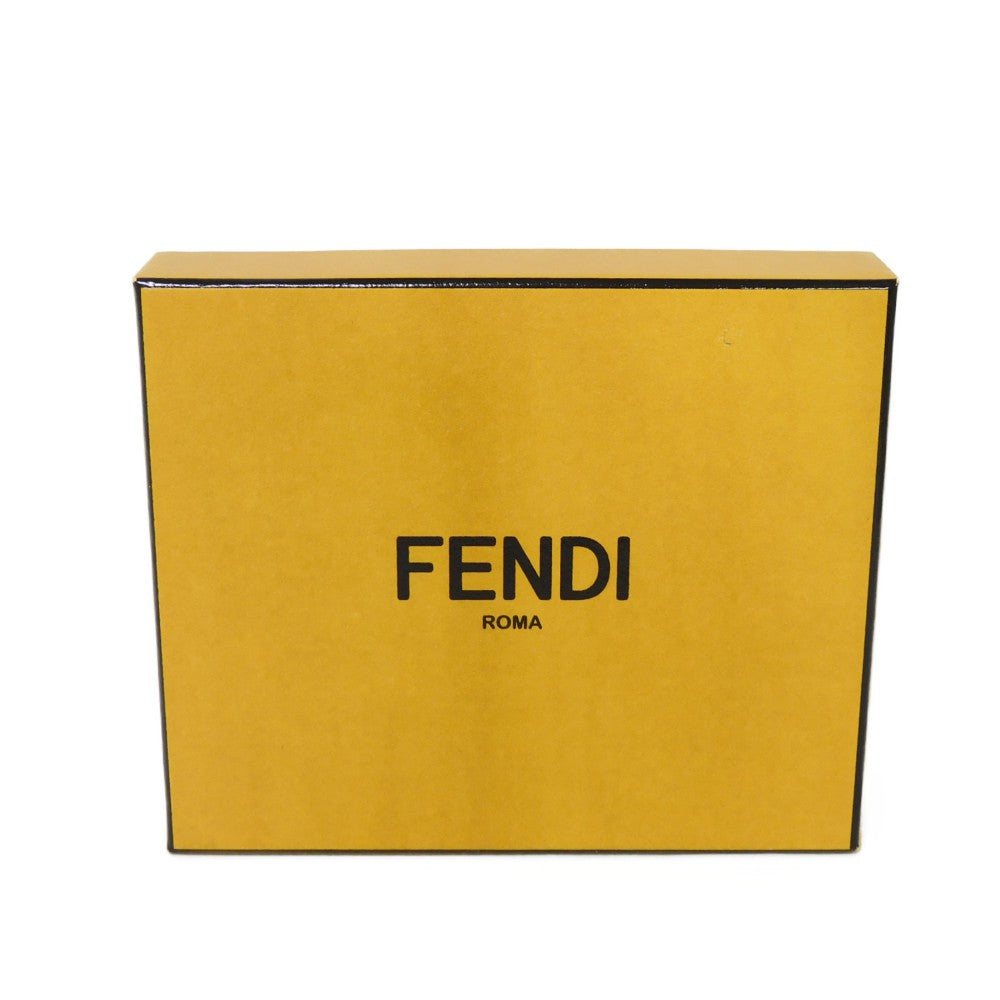FENDI Card Case 7AR911 AI99 F077B fabric khaki Zucca FF Jacquard Pass Case