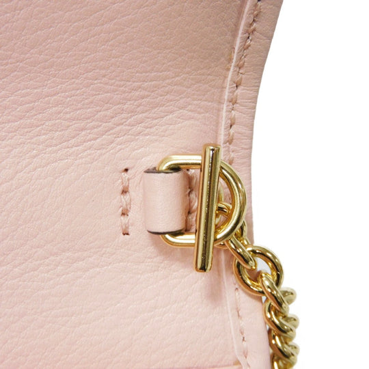 GUCCI Bifold Wallet 725219 UXX0G 6910 Smooth Rubbed pink Interlocking G Blondie Medium Chain Wallet