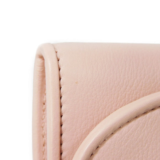 GUCCI Bifold Wallet 725219 UXX0G 6910 Smooth Rubbed pink Interlocking G Blondie Medium Chain Wallet