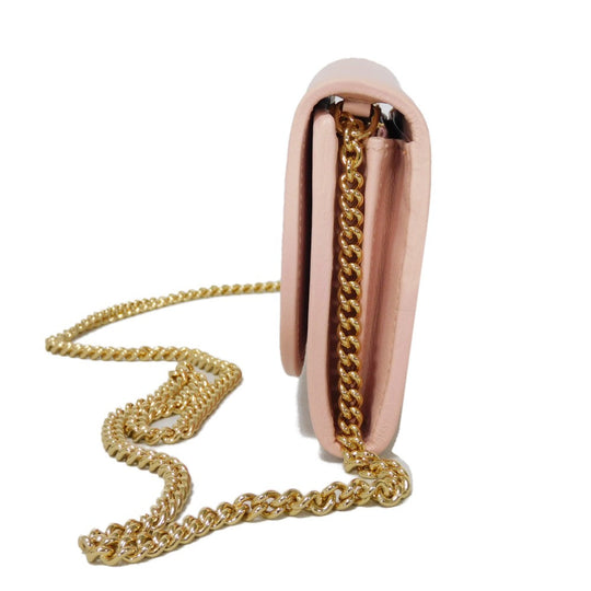 GUCCI Bifold Wallet 725219 UXX0G 6910 Smooth Rubbed pink Interlocking G Blondie Medium Chain Wallet