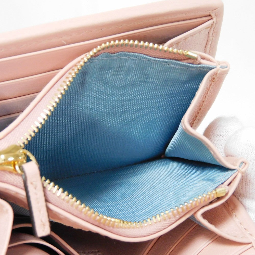 GUCCI Bifold Wallet 725219 UXX0G 6910 Smooth Rubbed pink Interlocking G Blondie Medium Chain Wallet