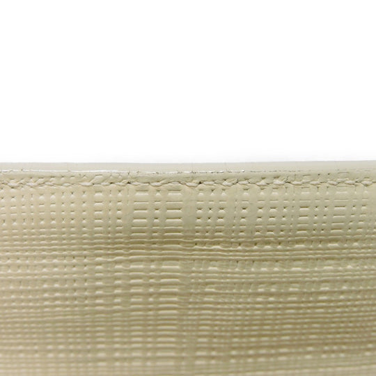 LOEWE Clutch bag 101.88.K05 textured calfskin white Anagram emboss Linen T Pouch