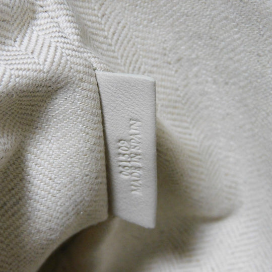 LOEWE Clutch bag 101.88.K05 textured calfskin white Anagram emboss Linen T Pouch