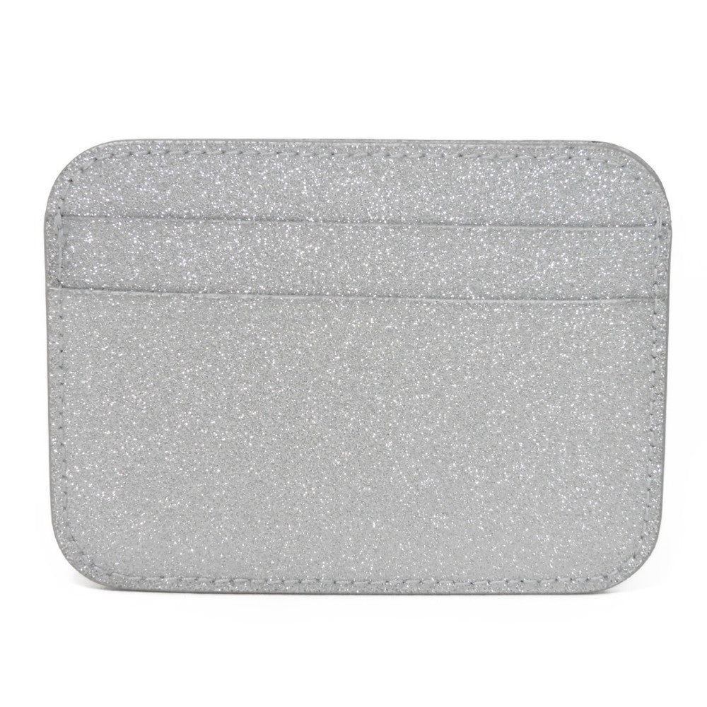 BALENCIAGA Card Case 593812 210IE 8160 Polyurethane x polyester Silver New logo Cash Card Holder