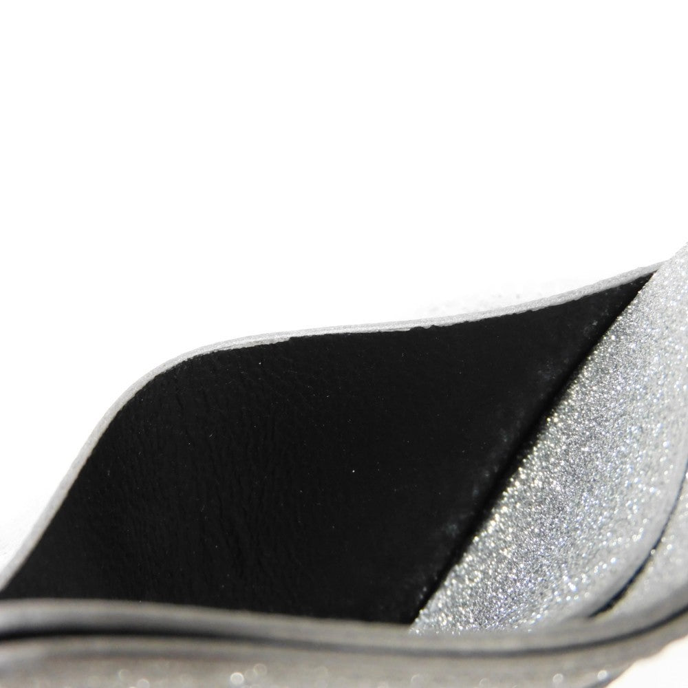 BALENCIAGA Card Case 593812 210IE 8160 Polyurethane x polyester Silver New logo Cash Card Holder