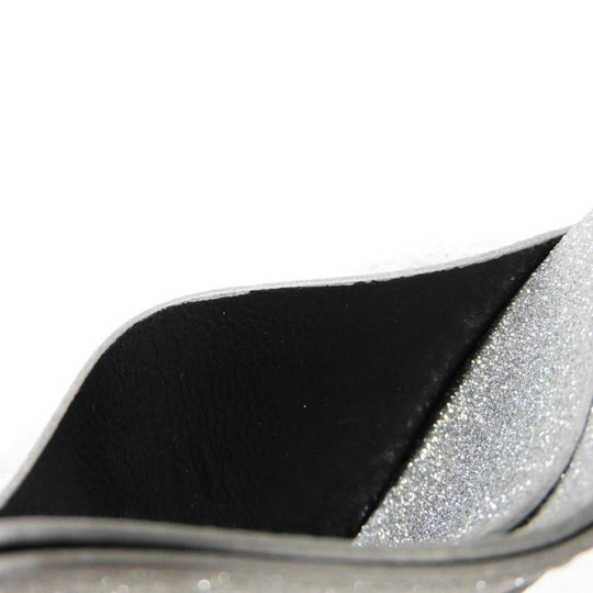 BALENCIAGA Card Case 593812 210IE 8160 Polyurethane x polyester Silver New logo Cash Card Holder