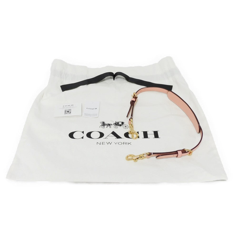 COACH Shoulder Bag CU395 Signature coated canvas x refined calf leather beige Observed by Us Andrea