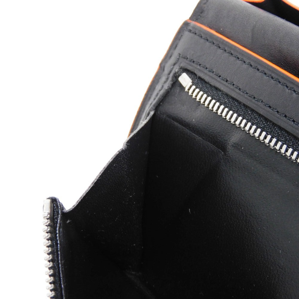 Berluti Long Wallet Purse Venice Calfskin Leather Brown Calligraphy Santal Scritto Leather Zip Long Wallet