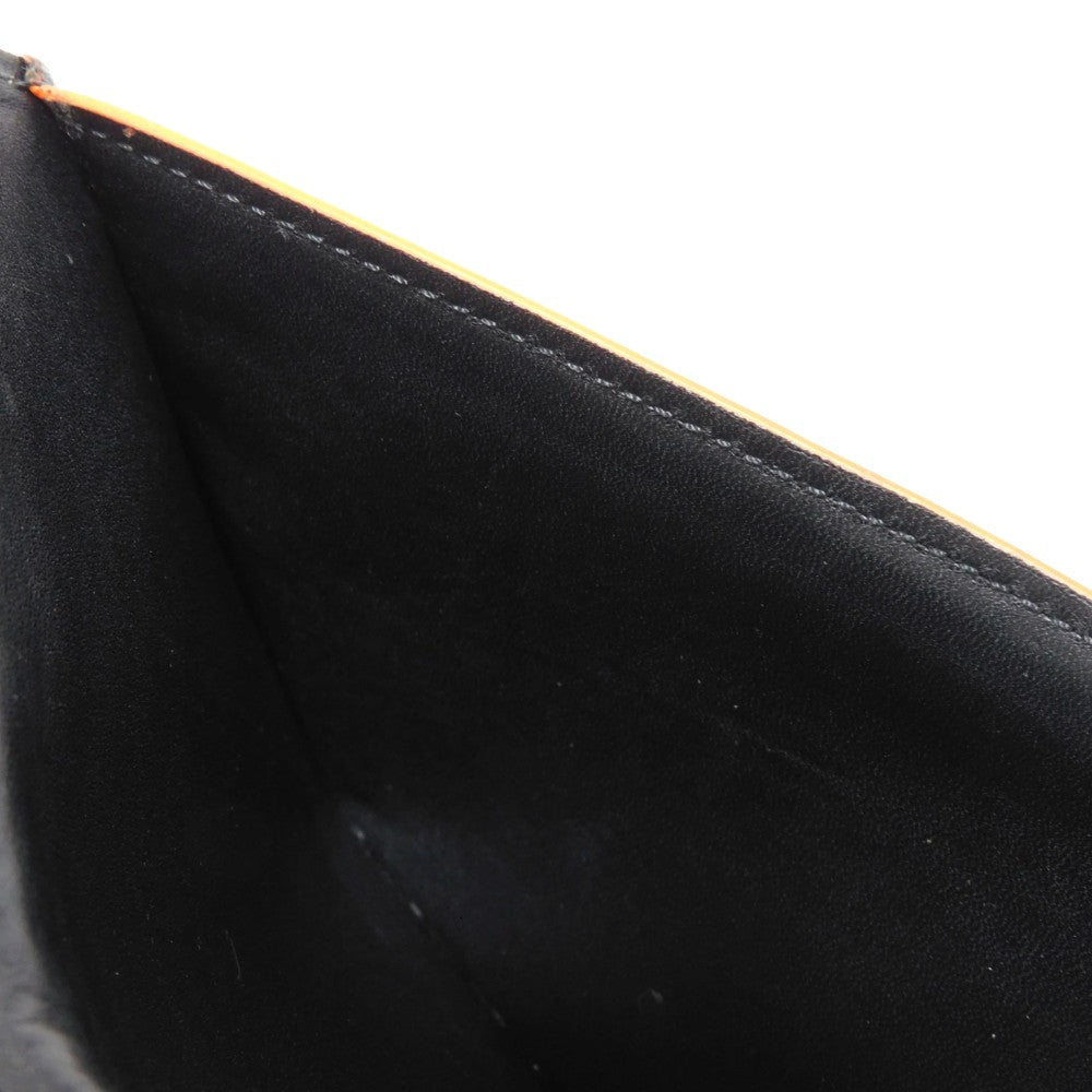 Berluti Long Wallet Purse Venice Calfskin Leather Brown Calligraphy Santal Scritto Leather Zip Long Wallet