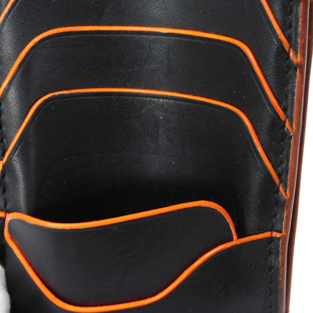Berluti Long Wallet Purse Venice Calfskin Leather Brown Calligraphy Santal Scritto Leather Zip Long Wallet