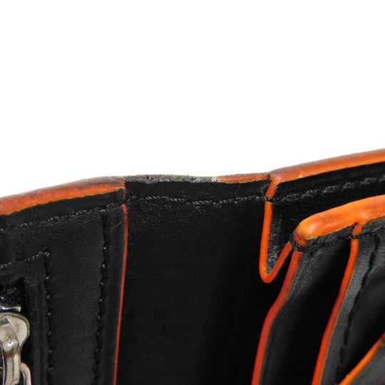 Berluti Long Wallet Purse Venice Calfskin Leather Brown Calligraphy Santal Scritto Leather Zip Long Wallet