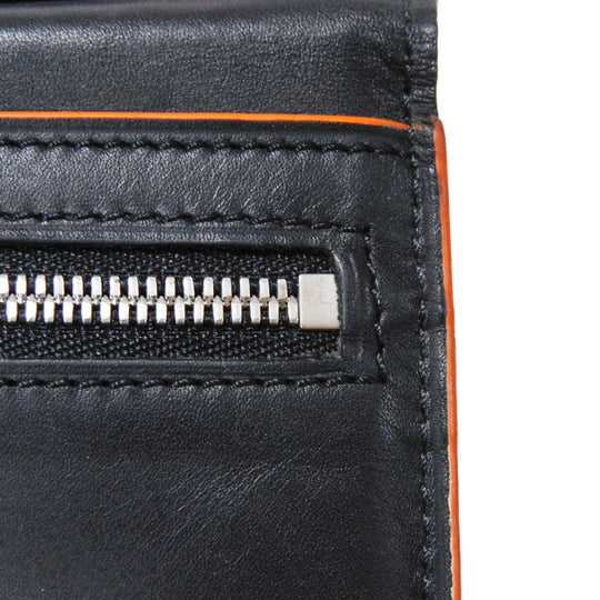 Berluti Long Wallet Purse Venice Calfskin Leather Brown Calligraphy Santal Scritto Leather Zip Long Wallet