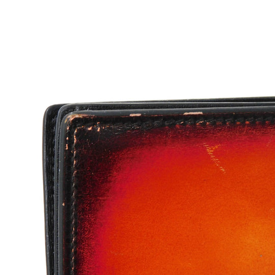 Berluti Long Wallet Purse Venice Calfskin Leather terracotta Calligraphy Santal Scritto Leather Zip Long Wallet