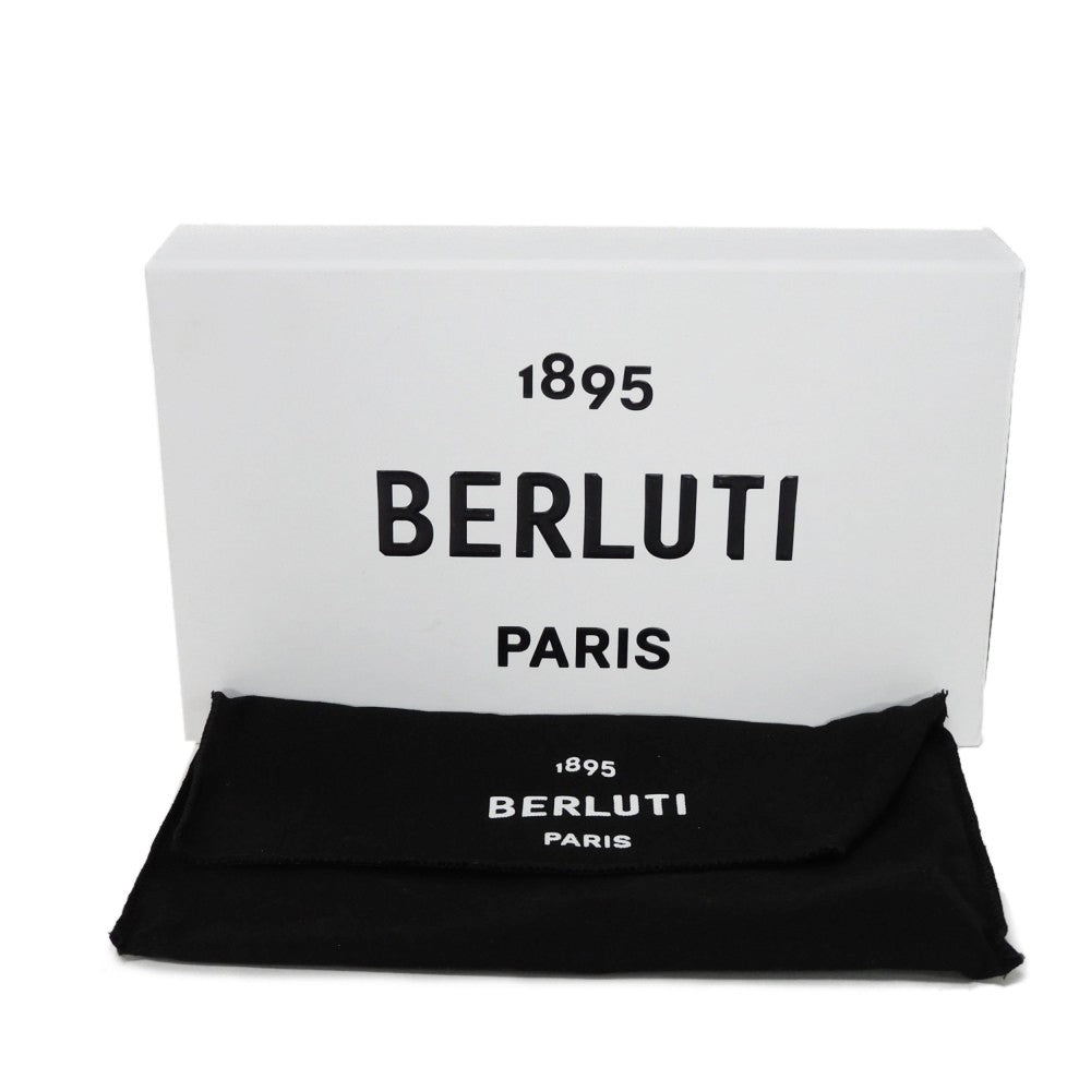 Berluti Long Wallet Purse Venice Calfskin Leather terracotta Calligraphy Santal Scritto Leather Zip Long Wallet