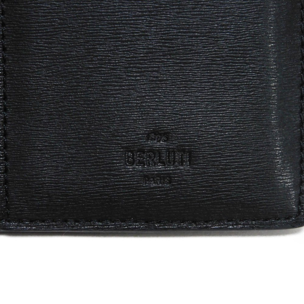 Berluti Long Wallet Purse Venice Calfskin Leather terracotta Calligraphy Santal Scritto Leather Zip Long Wallet