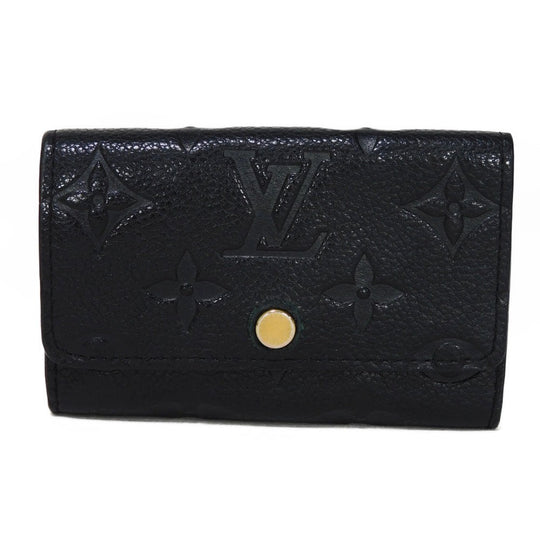 LOUIS VUITTON Key case Key holder  M64421 Implant leather (monogram embossed) Noir Monogram Unplant Multicles 6