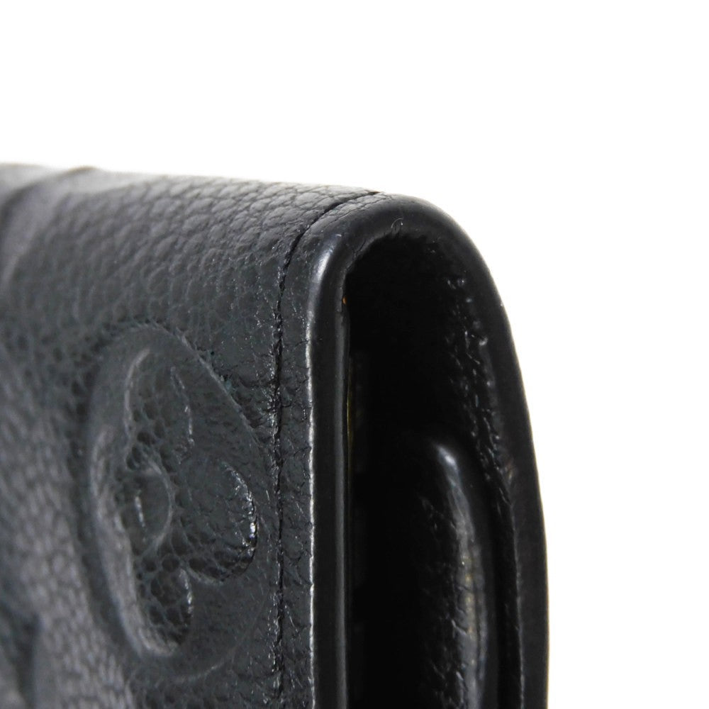 LOUIS VUITTON Key case Key holder  M64421 Implant leather (monogram embossed) Noir Monogram Unplant Multicles 6