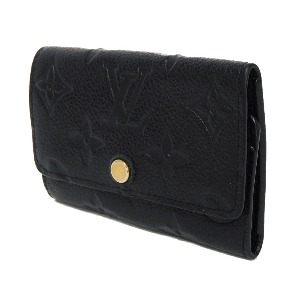 LOUIS VUITTON Key case Key holder  M64421 Implant leather (monogram embossed) Noir Monogram Unplant Multicles 6