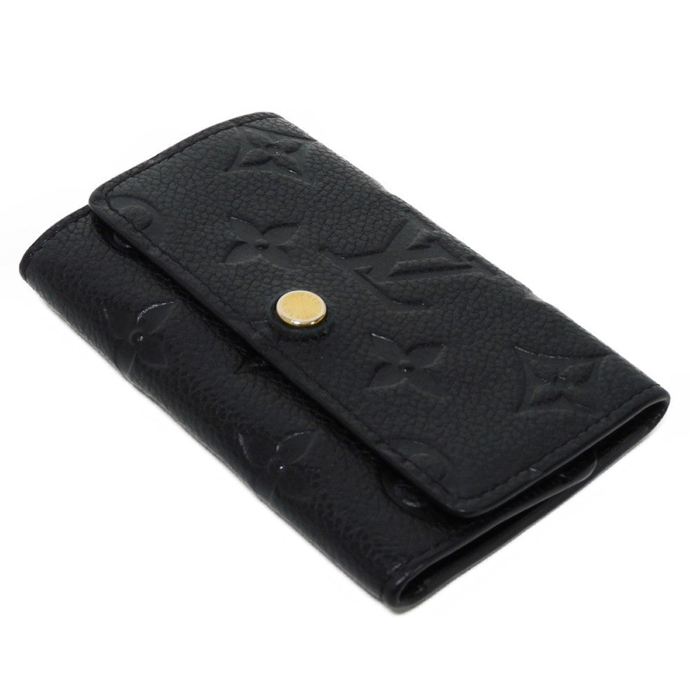 LOUIS VUITTON Key case Key holder  M64421 Implant leather (monogram embossed) Noir Monogram Unplant Multicles 6