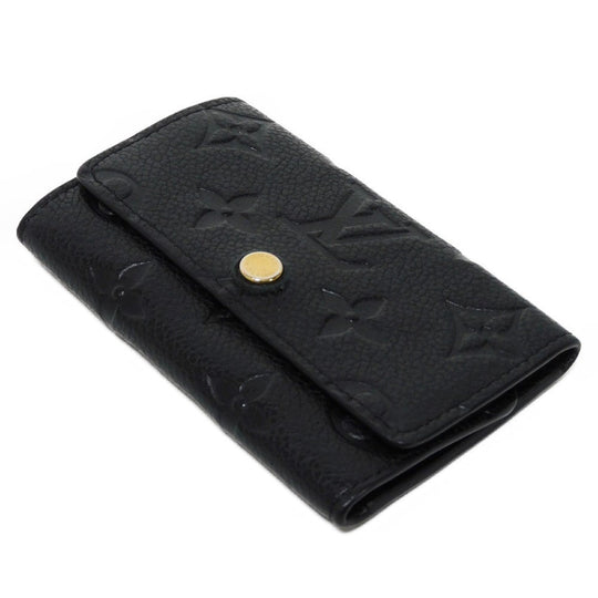 LOUIS VUITTON Key case Key holder  M64421 Implant leather (monogram embossed) Noir Monogram Unplant Multicles 6
