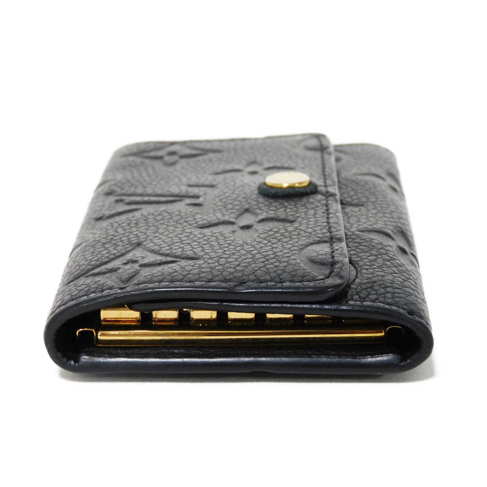 LOUIS VUITTON Key case Key holder  M64421 Implant leather (monogram embossed) Noir Monogram Unplant Multicles 6