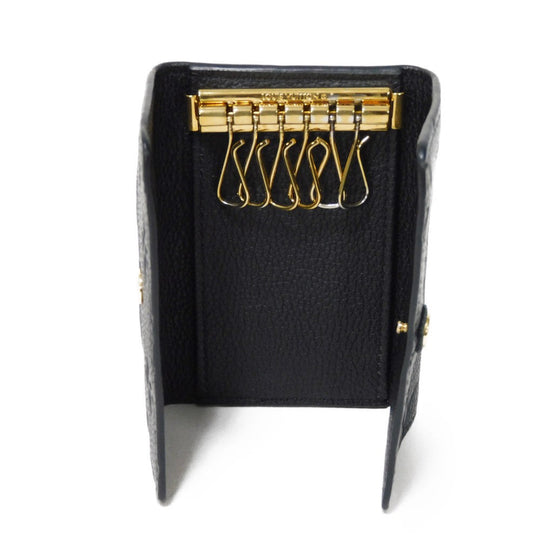 LOUIS VUITTON Key case Key holder  M64421 Implant leather (monogram embossed) Noir Monogram Unplant Multicles 6