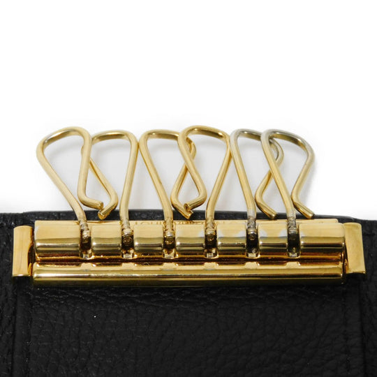 LOUIS VUITTON Key case Key holder  M64421 Implant leather (monogram embossed) Noir Monogram Unplant Multicles 6