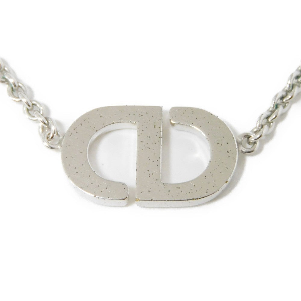 Dior Necklace N2241WOMCY_D001 Rhinestone x metal clear CD logo Petit CD