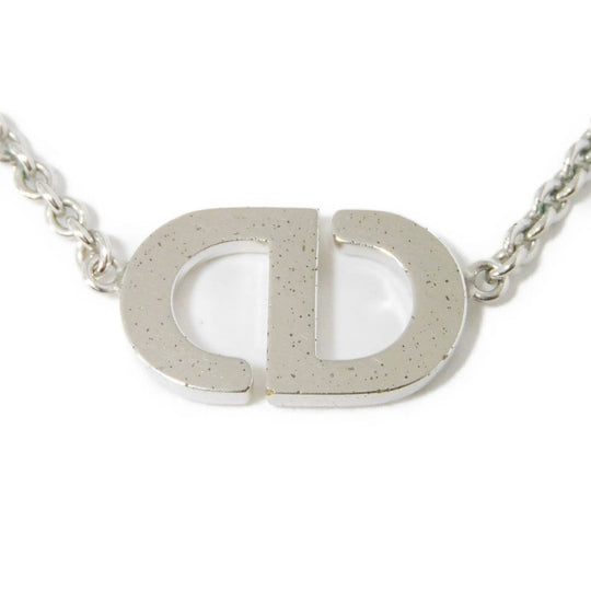 Dior Necklace N2241WOMCY_D001 Rhinestone x metal clear CD logo Petit CD