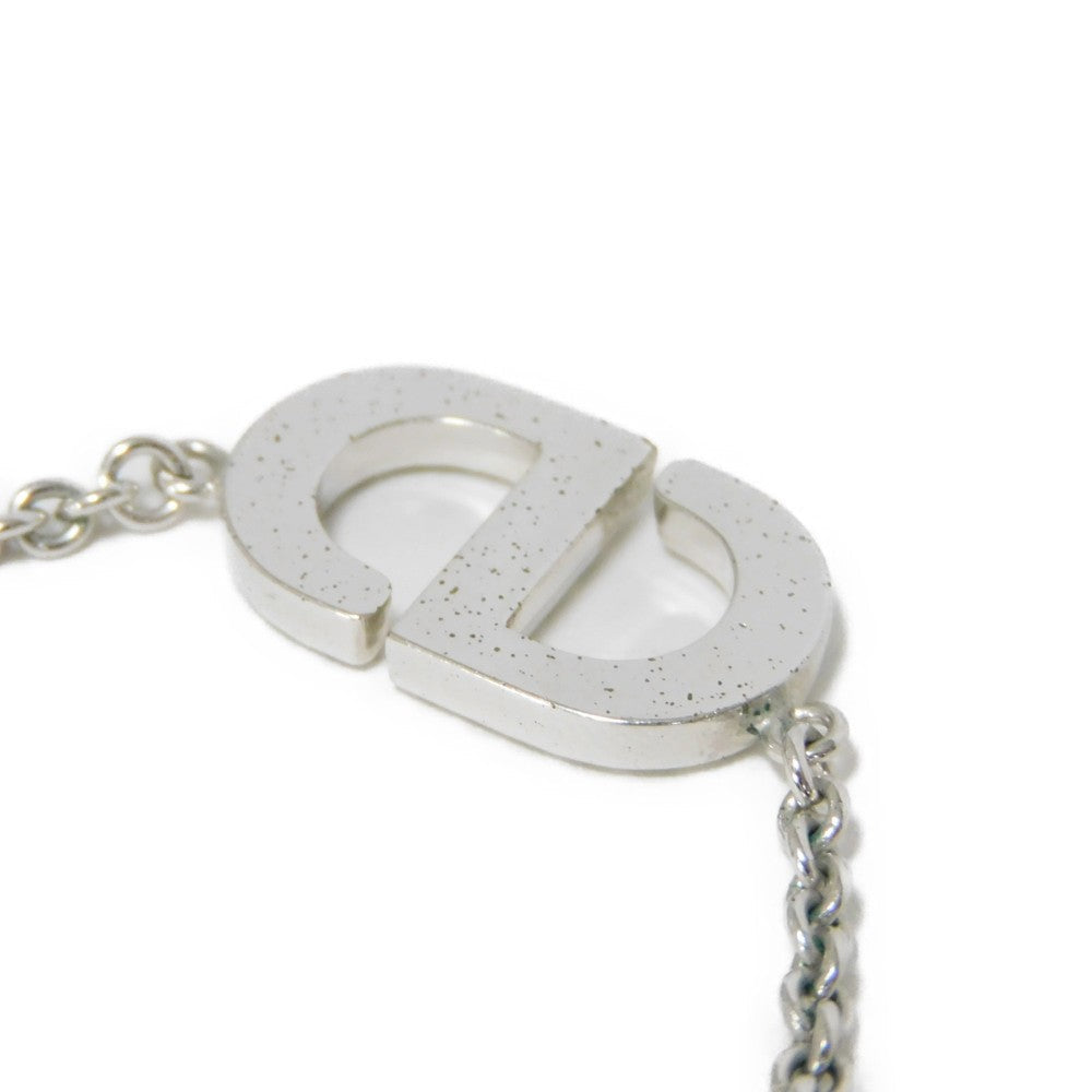 Dior Necklace N2241WOMCY_D001 Rhinestone x metal clear CD logo Petit CD