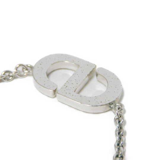 Dior Necklace N2241WOMCY_D001 Rhinestone x metal clear CD logo Petit CD