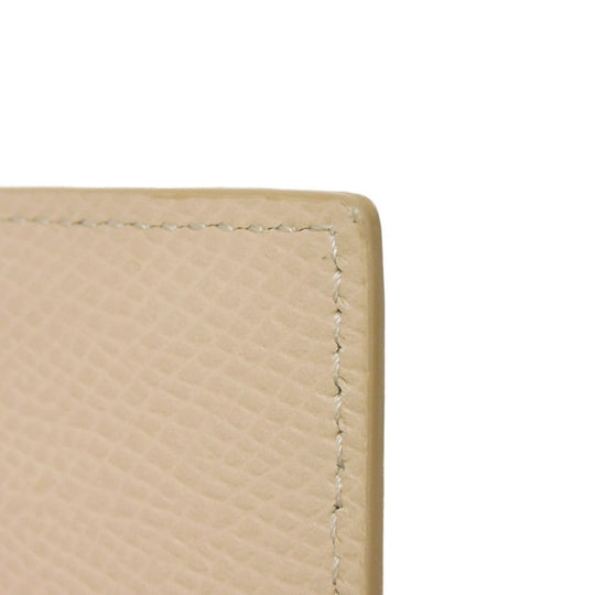 CELINE Coin case 10B683BEL.03ND Grained calfskin (embossed) nude New logo Compact zipped card holder