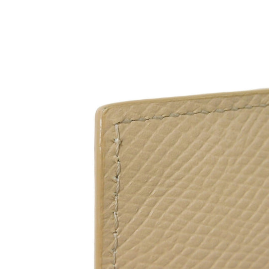 CELINE Coin case 10B683BEL.03ND Grained calfskin (embossed) nude New logo Compact zipped card holder