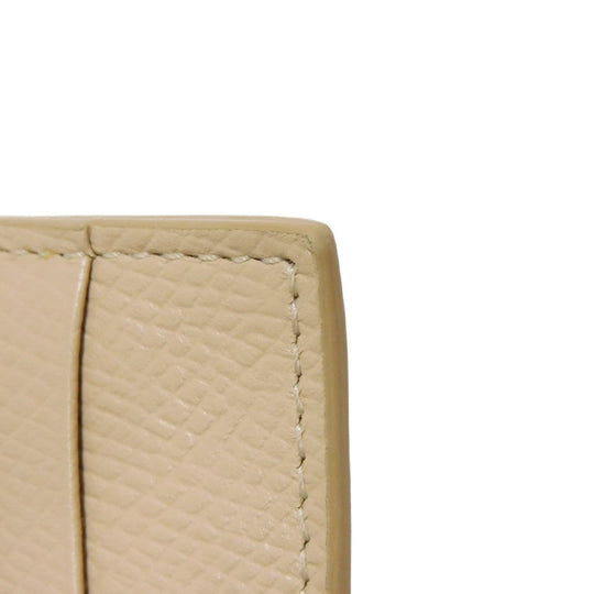 CELINE Coin case 10B683BEL.03ND Grained calfskin (embossed) nude New logo Compact zipped card holder