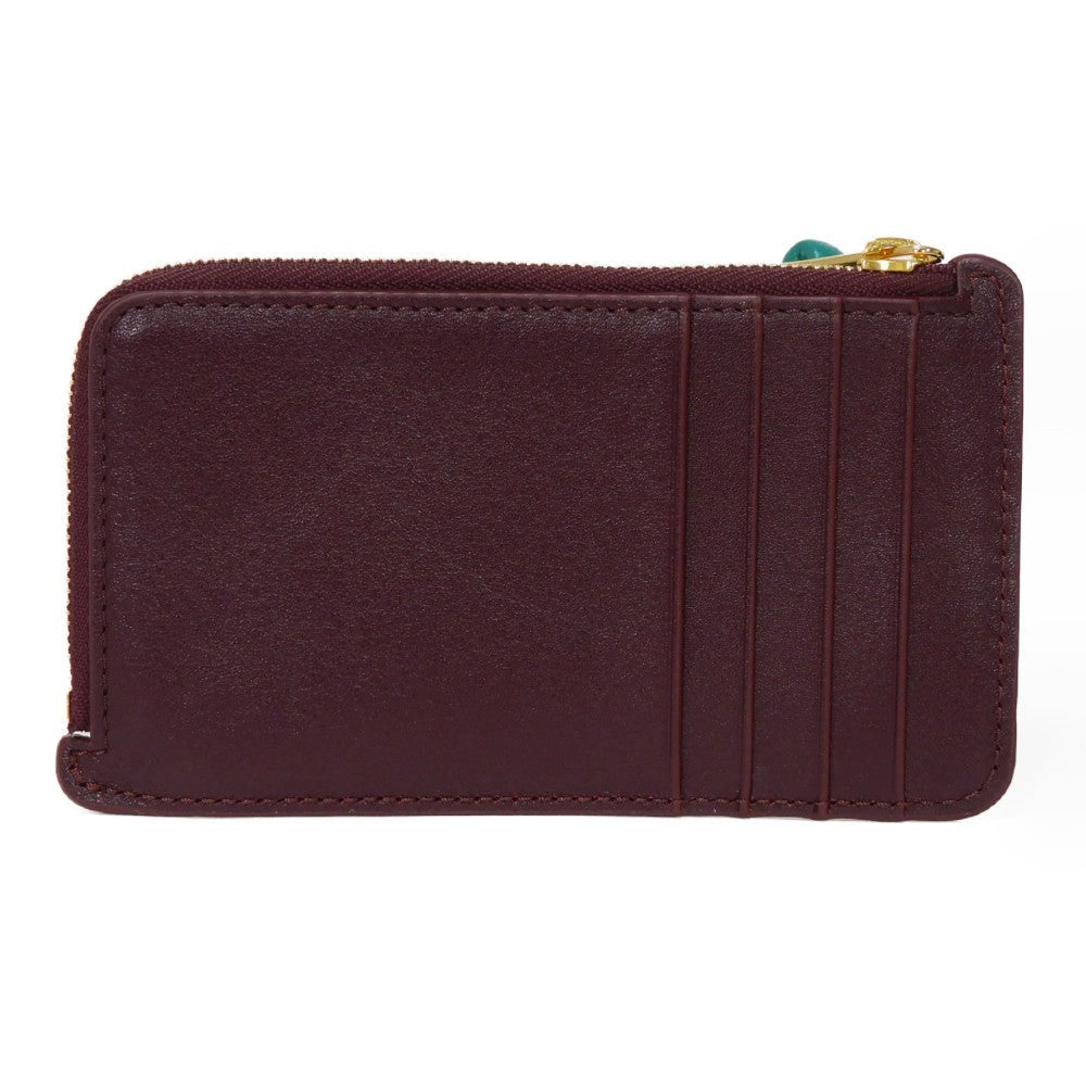 LOEWE Coin case CEM1Z40X02 shiny napa calf Burgundy logo Knot Coin Card Holder