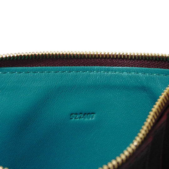 LOEWE Coin case CEM1Z40X02 shiny napa calf Burgundy logo Knot Coin Card Holder