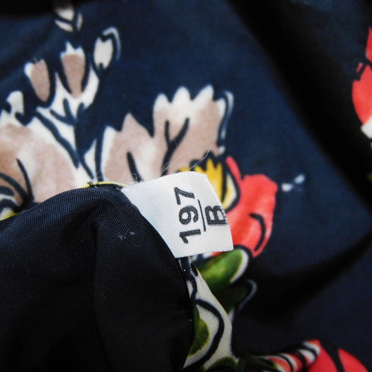 MIUMIU Clutch bag Nylon black logo Flower Gathered Pouch