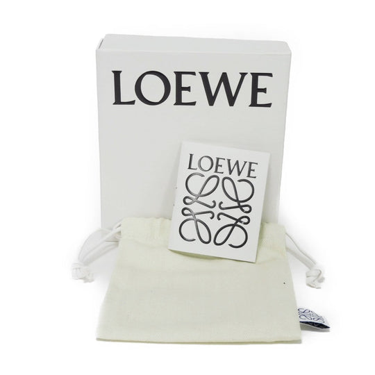 LOEWE Card Case C821075X01 pebble grain calf Artichoke Green Anagram Plain Cardholder