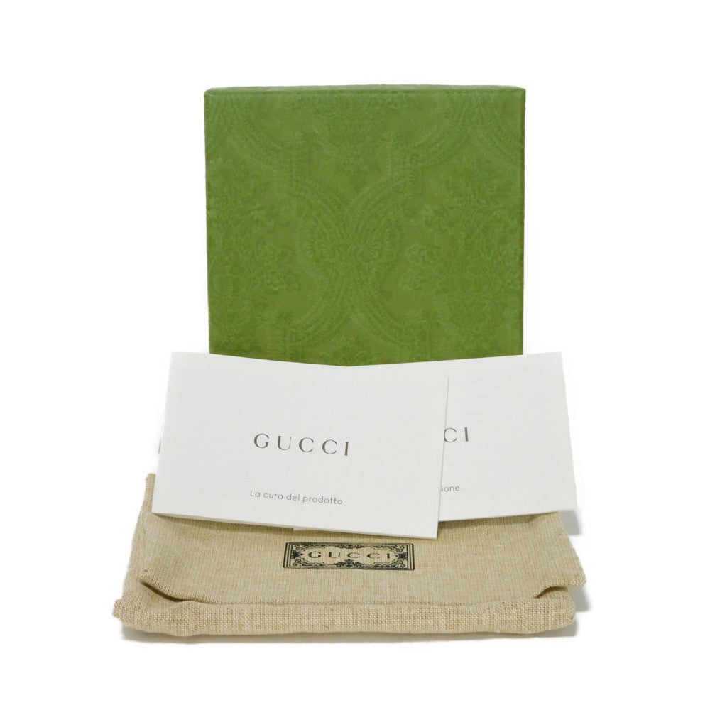 GUCCI Card Case 699267 92TCG 1000 GG Supreme canvas (polyurethane processing) x Calfskin leather black GG Supreme Interlocking G card holder
