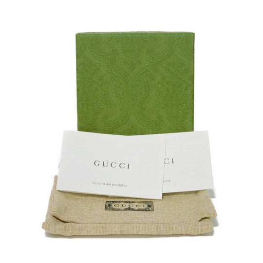 GUCCI Card Case 699267 92TCG 1000 GG Supreme canvas (polyurethane processing) x Calfskin leather black GG Supreme Interlocking G card holder