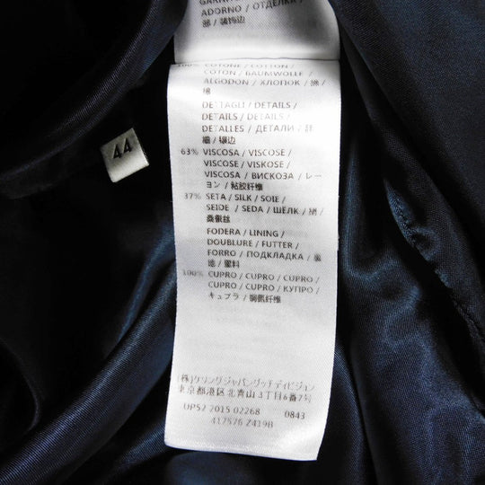 GUCCI Blouson 417576 Z419B Rayon Navy Bee & Star Bomber Jacket 44