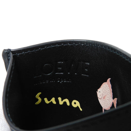 LOEWE Card Case C643322X33 napa calf black anagram Deep Sea Plane Card Holder