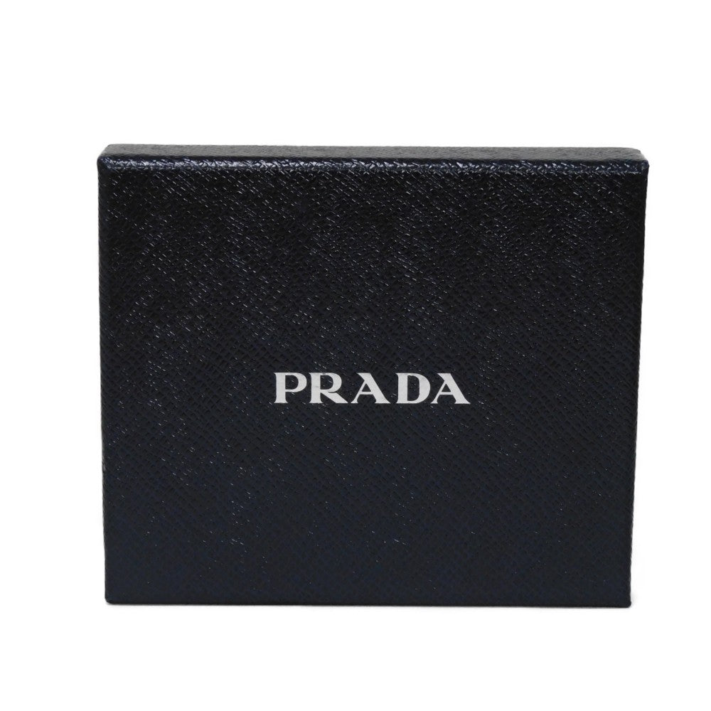 PRADA Key case Key holder  1PG004 ZLP F0KNX Safiano leather (stamped) Cipria x Fuoco logo metal Saffiano 4-ring keychain