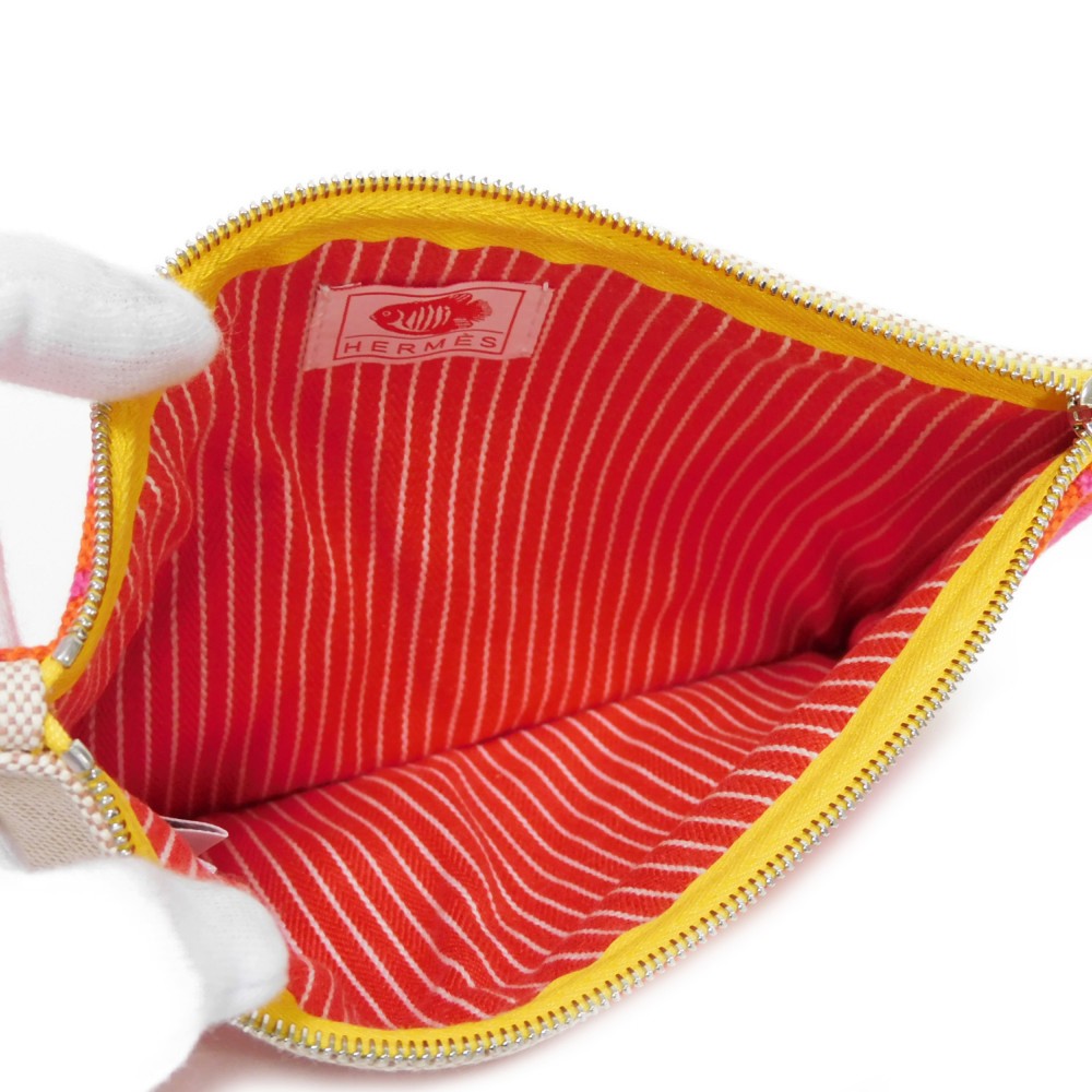 HERMES Pouch Tower ash Grenadine Alice Shirley Truth Flat PM