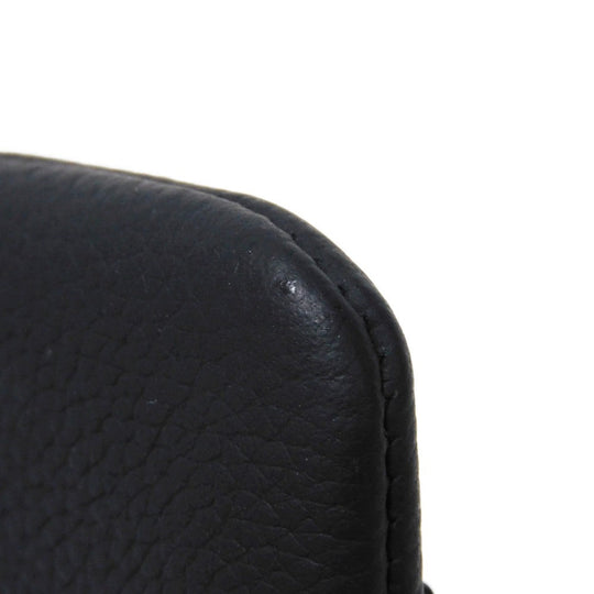 LOUIS VUITTON Coin case M81031 Grain leather (embossed) Noir LV Aerogram Card Key case Key holder Pochette Cle