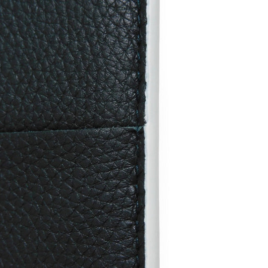 BOTTEGAVENETA Card Case 748052 VCP13 3039 Grained calfskin (embossed) Inkwell x Glacier Trim Maxi INTRECCIATO Cassette Credit Card Holder
