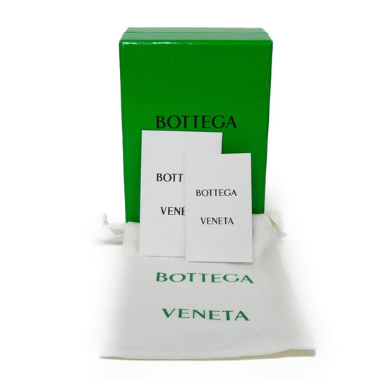 BOTTEGAVENETA Card Case 748052 VCP13 3039 Grained calfskin (embossed) Inkwell x Glacier Trim Maxi INTRECCIATO Cassette Credit Card Holder
