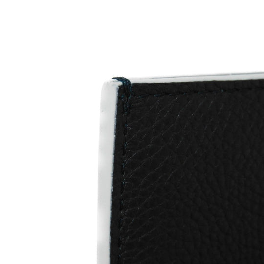 BOTTEGAVENETA Card Case 748052 VCP13 3039 Grained calfskin (embossed) Inkwell x Glacier Trim Maxi INTRECCIATO Cassette Credit Card Holder