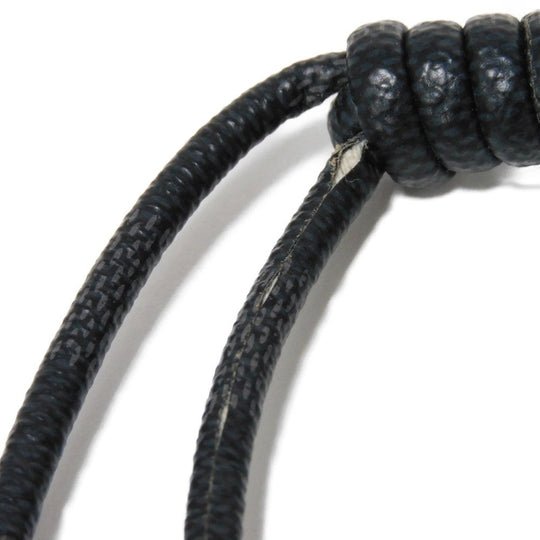 LOUIS VUITTON key ring M67224 Damier graphite canvas x calf leather x metal Noir Damier Graphite Keyring Leather Rope